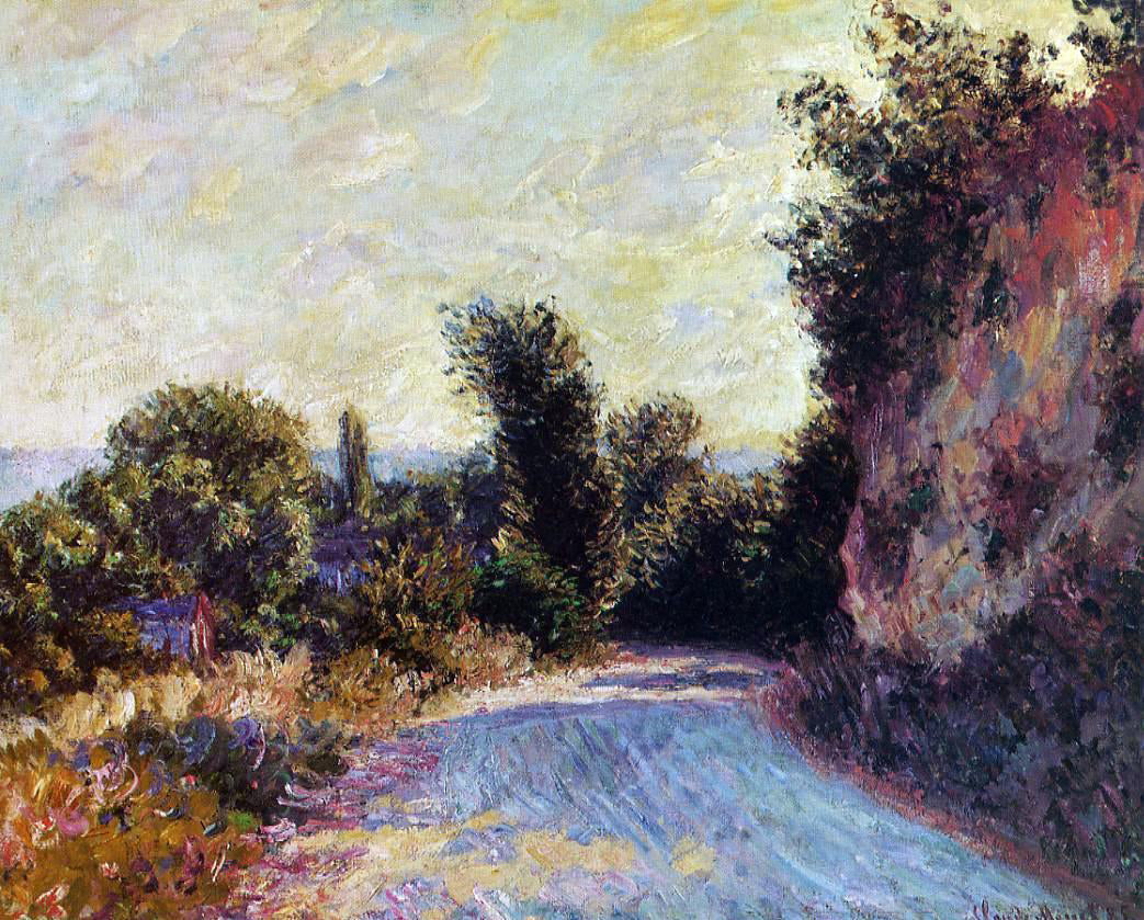 Claude Oscar Monet Road near Giverny - Hand Painted Oil Painting