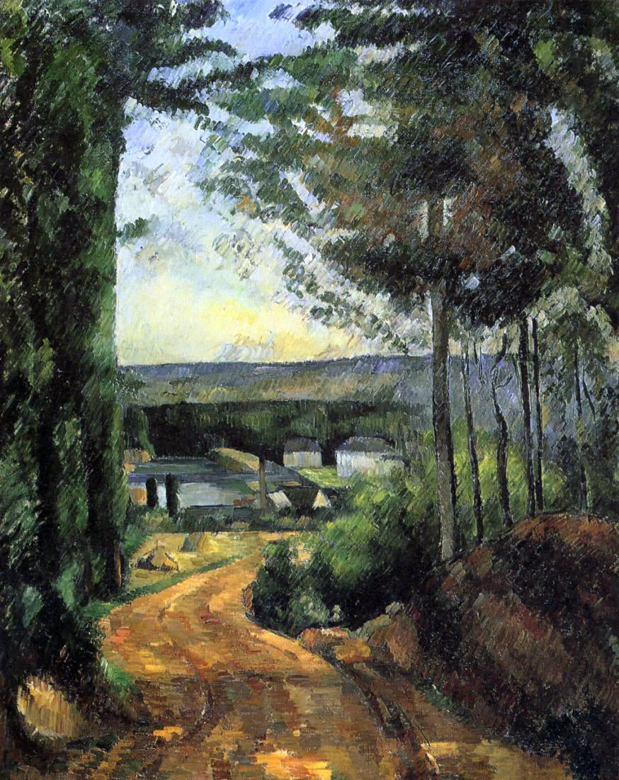  Paul Cezanne Road, Trees and Lake - Hand Painted Oil Painting