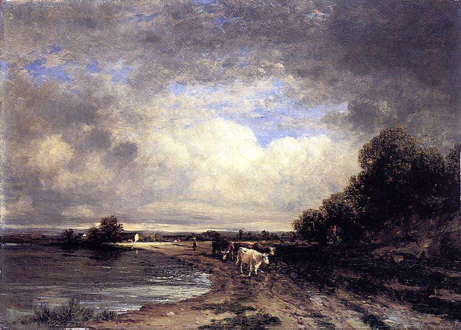 David Johnson Roadside, Shark River, New Jersey - Hand Painted Oil Painting
