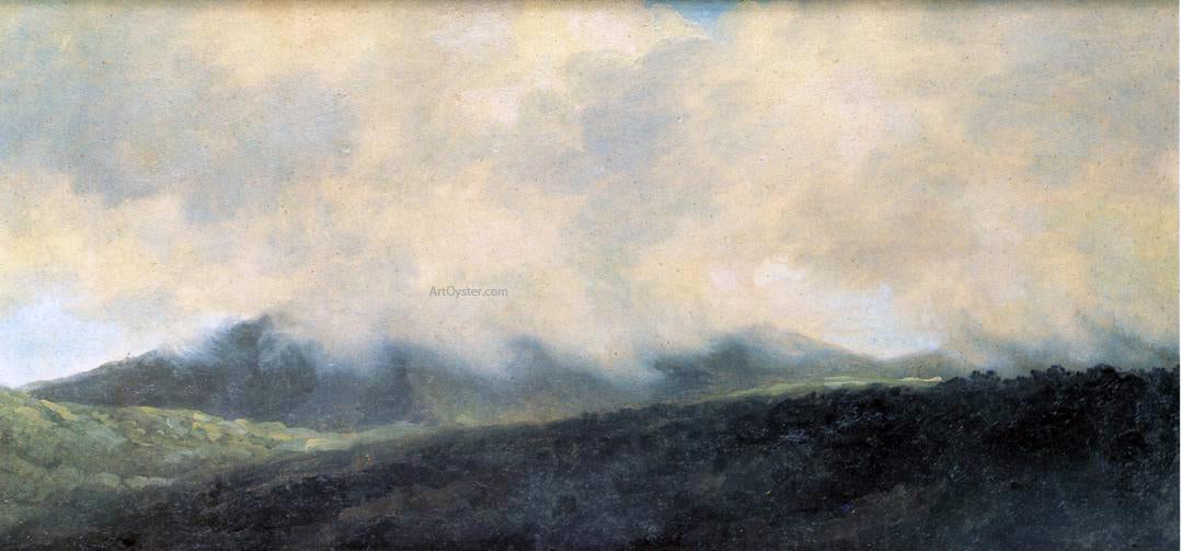 Pierre-Henri De Valenciennes Rocca di Papa under Clouds - Hand Painted Oil Painting