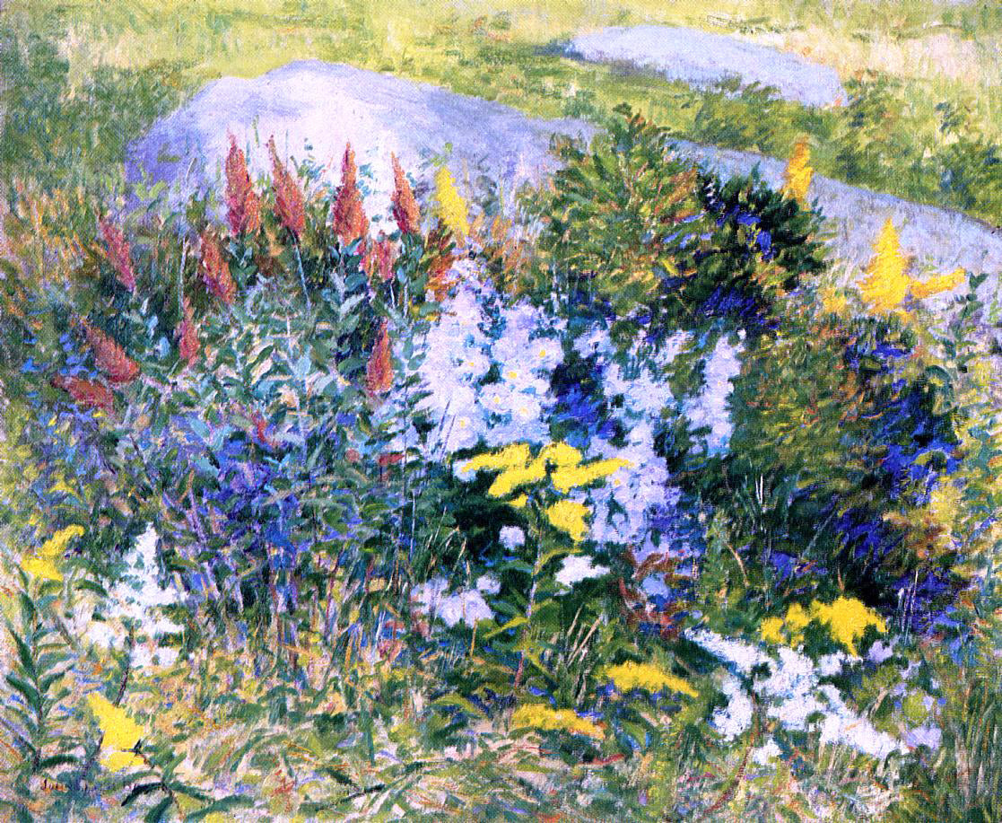 John Leslie Breck Rock Garden at Giverny - Hand Painted Oil Painting