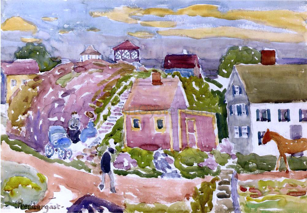 Maurice Prendergast Rockport, Mass. - Hand Painted Oil Painting