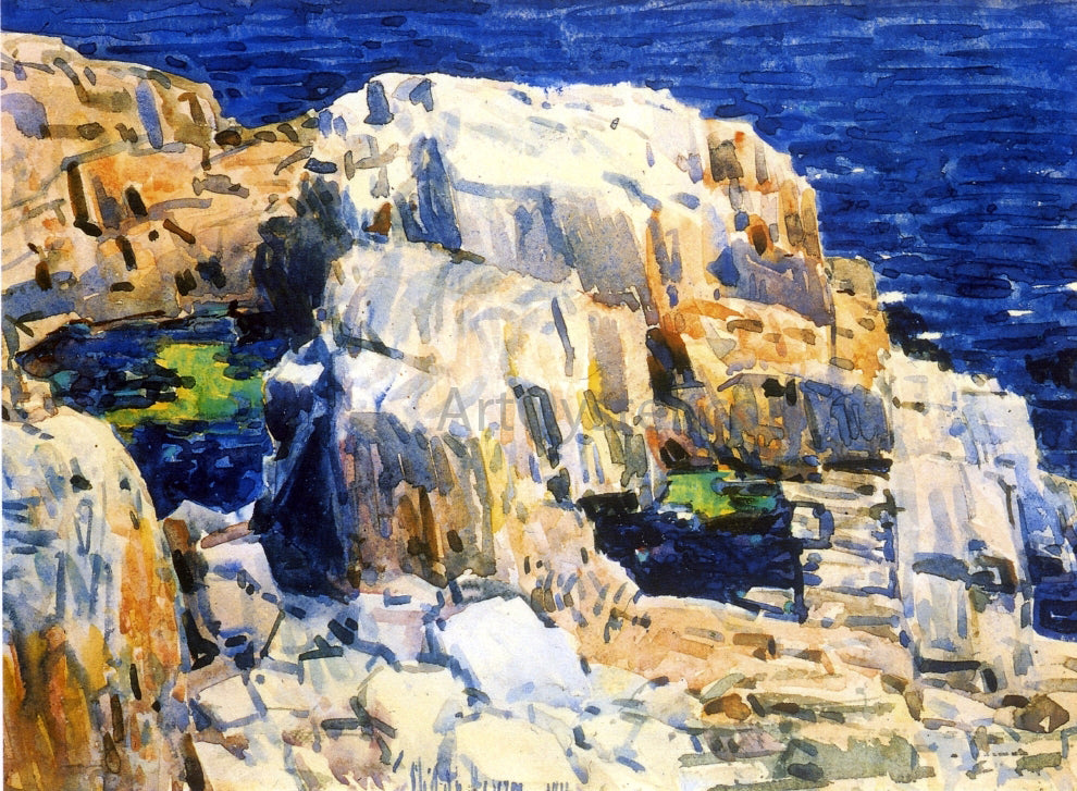 Frederick Childe Hassam Rocks at Appledore - Hand Painted Oil Painting