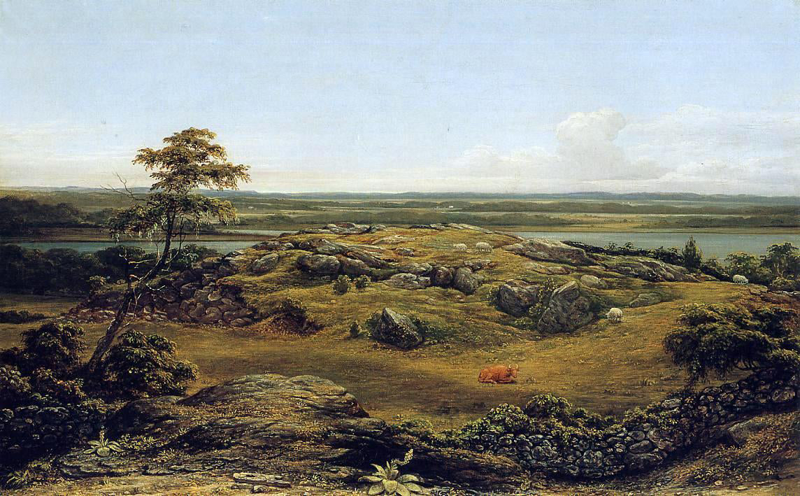 Martin Johnson Heade Rocks in New England - Hand Painted Oil Painting