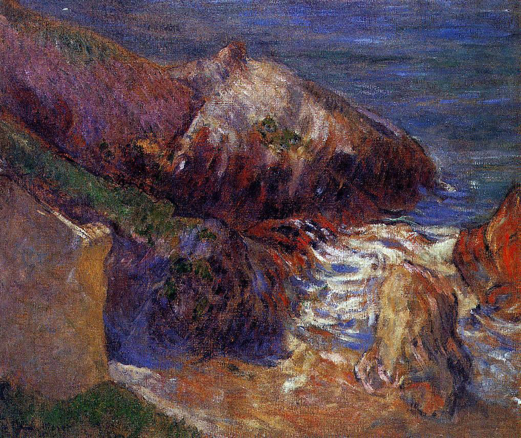Paul Gauguin Rocks on the Coast - Hand Painted Oil Painting