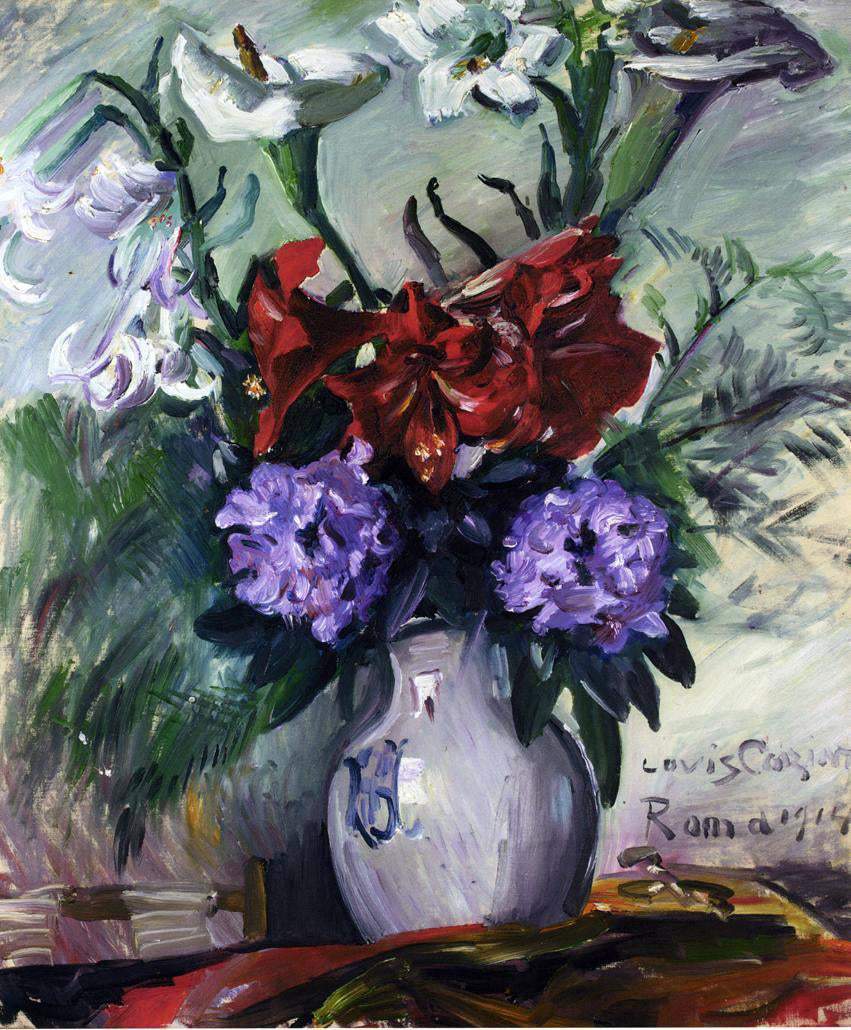Lovis Corinth Roman Flowers in a Jug - Hand Painted Oil Painting