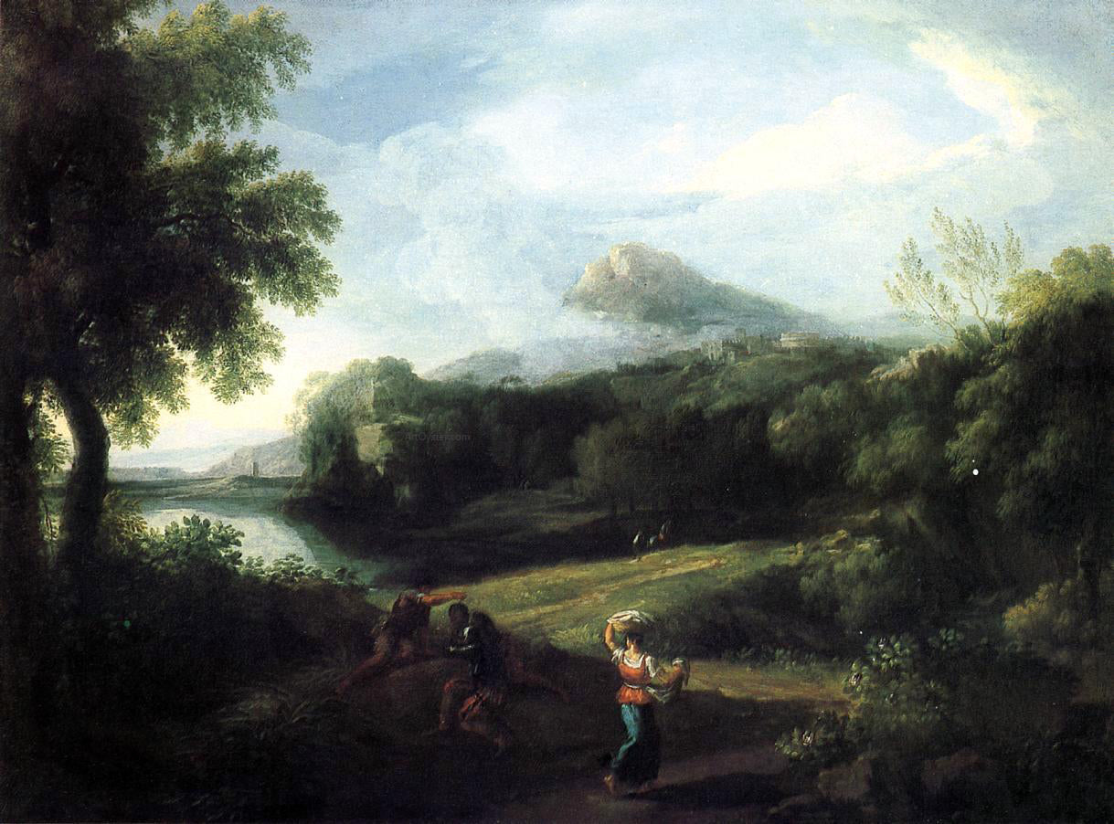 Washington Allston Romantic Landscape - Hand Painted Oil Painting