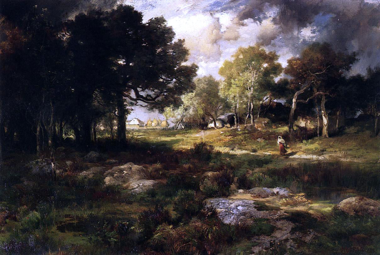Thomas Moran Romantic Landscape - Hand Painted Oil Painting
