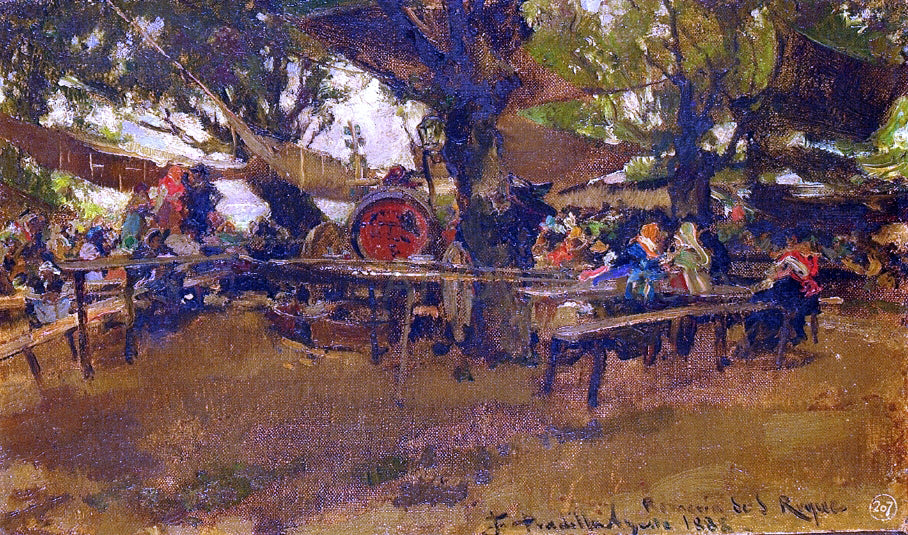 Francisco Pradilla Y Ortiz Romeria de San Roque - Hand Painted Oil Painting