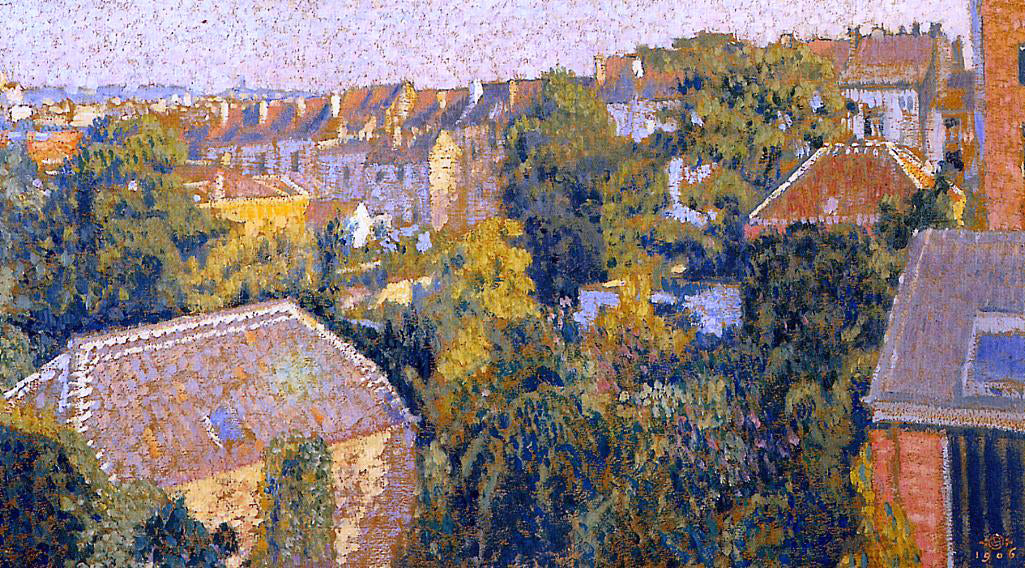 Georges Lemmen Rooftops - Hand Painted Oil Painting