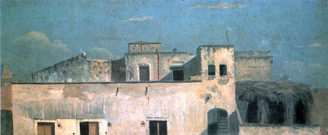 Thomas Jones Rooftops, Naples - Hand Painted Oil Painting