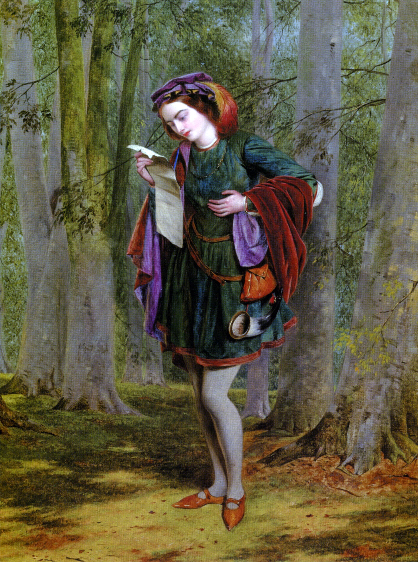Henry Nelson O'Neil Rosalind, As You Like It - Hand Painted Oil Painting