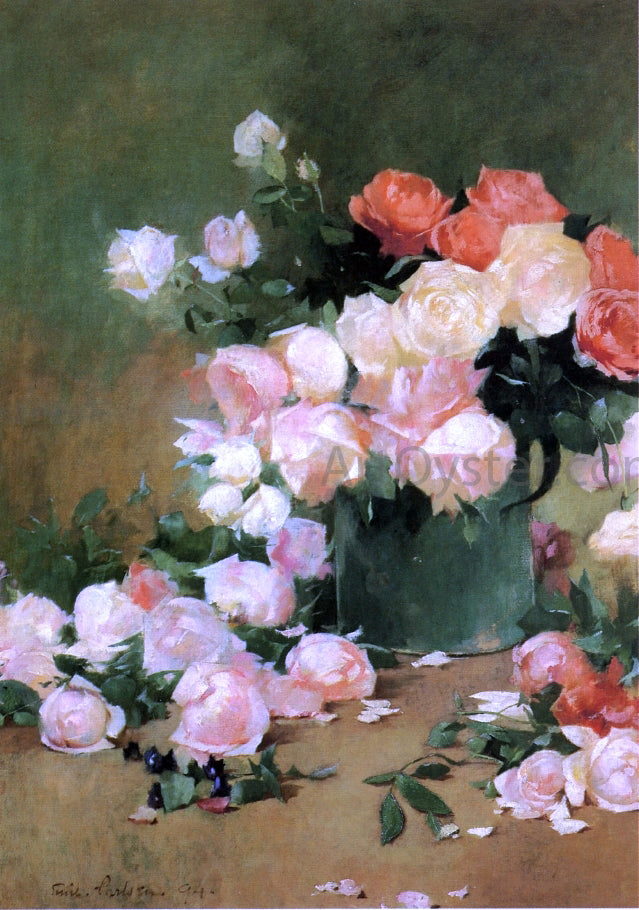 Emil Carlsen Roses - Hand Painted Oil Painting
