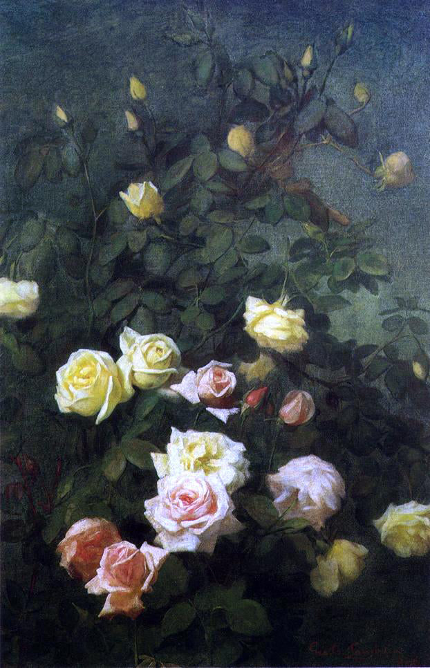 George Cochran Lambdin Roses - Hand Painted Oil Painting