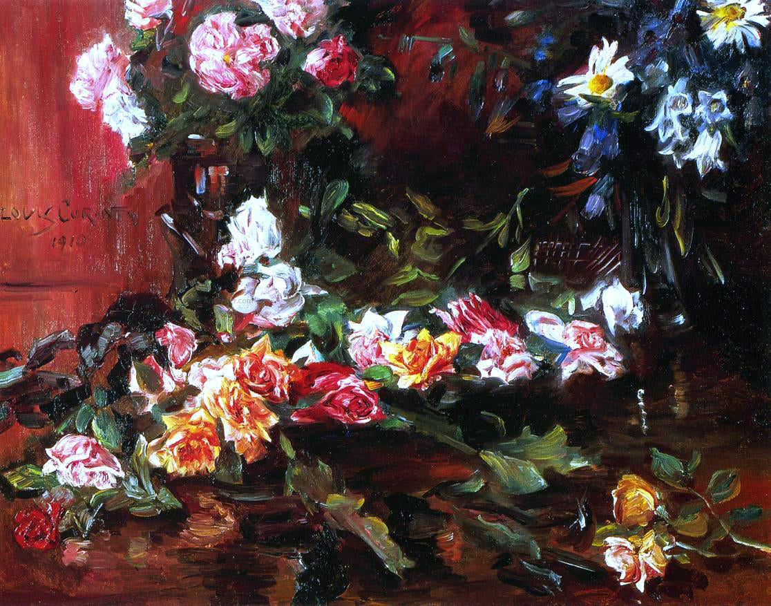 Lovis Corinth Roses - Hand Painted Oil Painting