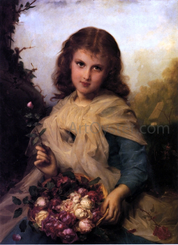 Etienne Adolphe Piot Roses - Hand Painted Oil Painting