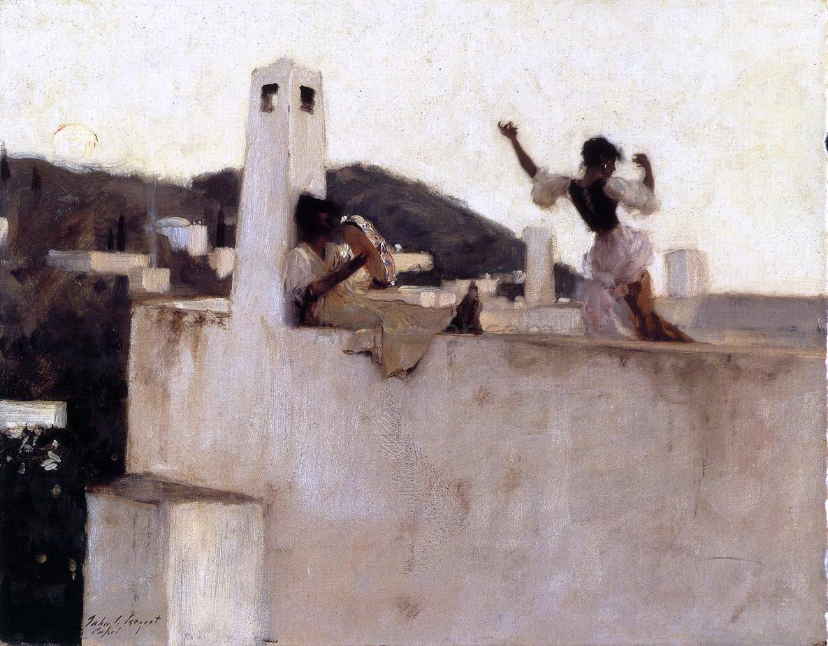 John Singer Sargent Rosina, Capri - Hand Painted Oil Painting
