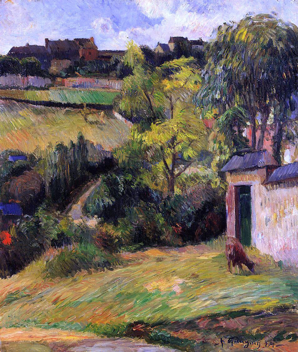 Paul Gauguin Rouen Suburb - Hand Painted Oil Painting