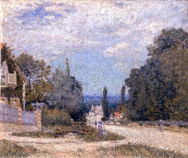 Alfred Sisley Route from Louveciennes - Hand Painted Oil Painting