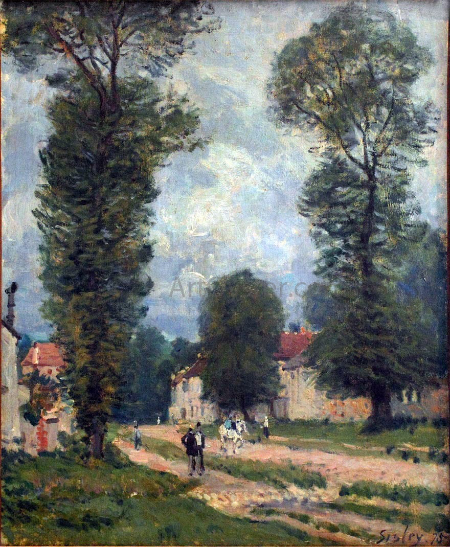 Alfred Sisley Route to Versailles - Hand Painted Oil Painting