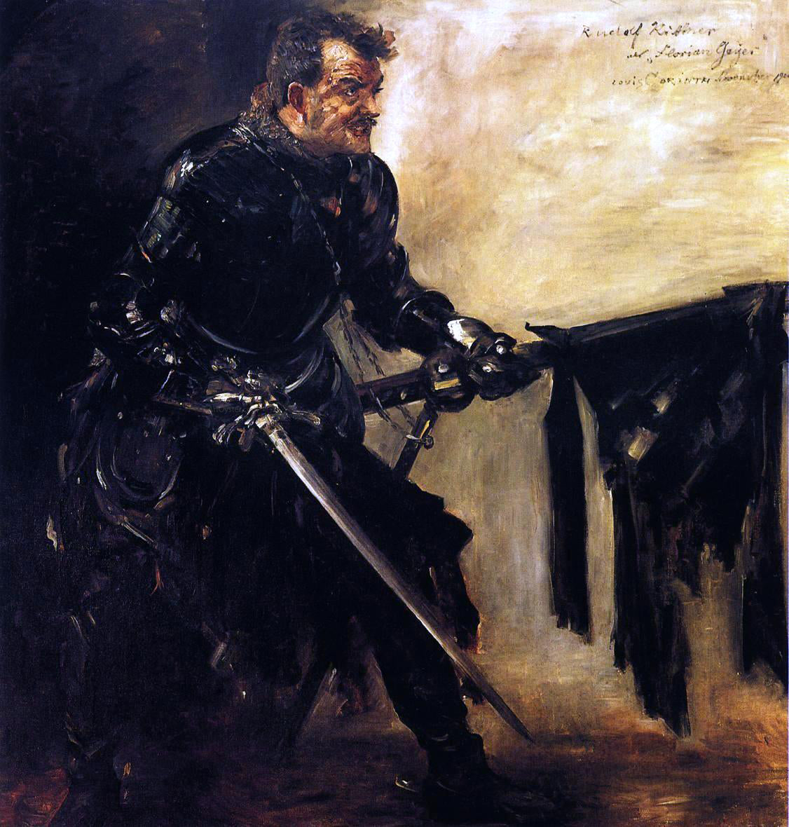 Lovis Corinth Rudolph Rittner as Florian Geyer, First Version - Hand Painted Oil Painting