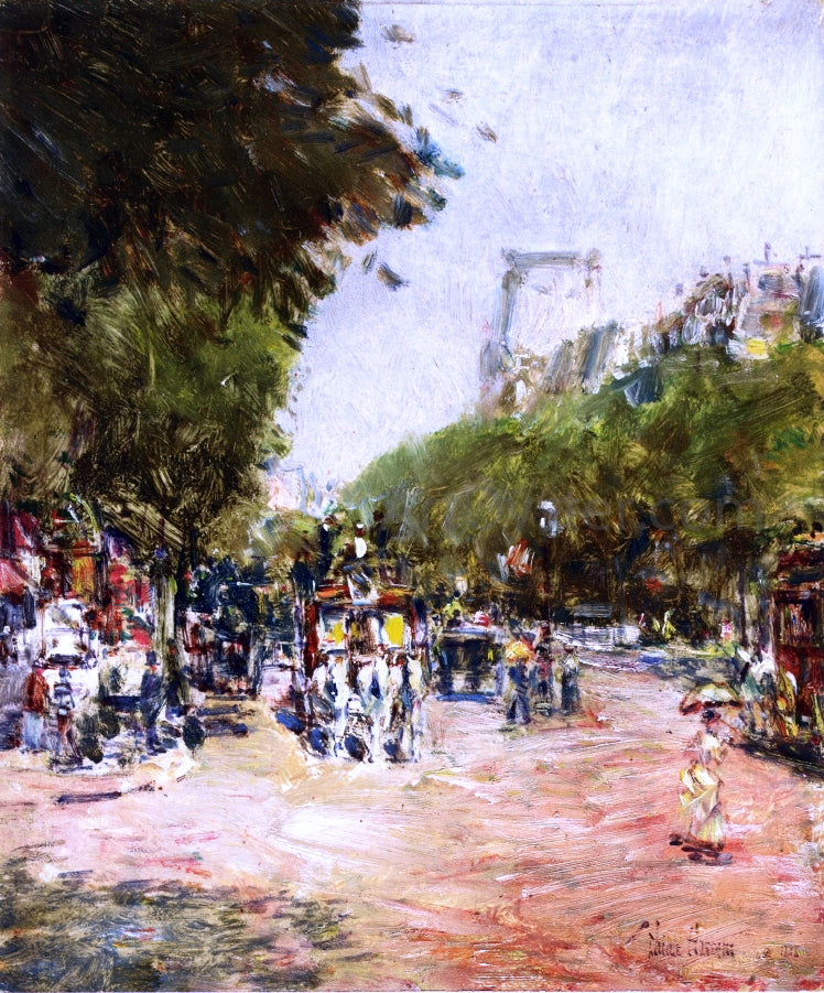 Frederick Childe Hassam Rue Madeleine, Place de l'Opera - Hand Painted Oil Painting
