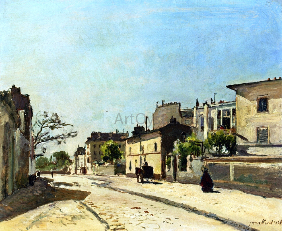 Johan Barthold Jongkind Rue Notre Dame, Paris - Hand Painted Oil Painting