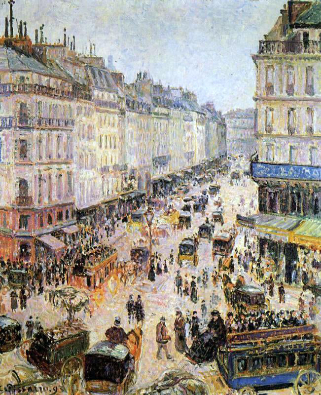 Camille Pissarro Rue Saint-Lazare - Hand Painted Oil Painting