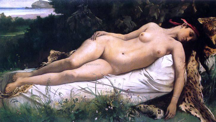 Anselm Friedrich Feuerbach Ruhende Nymphe - Hand Painted Oil Painting