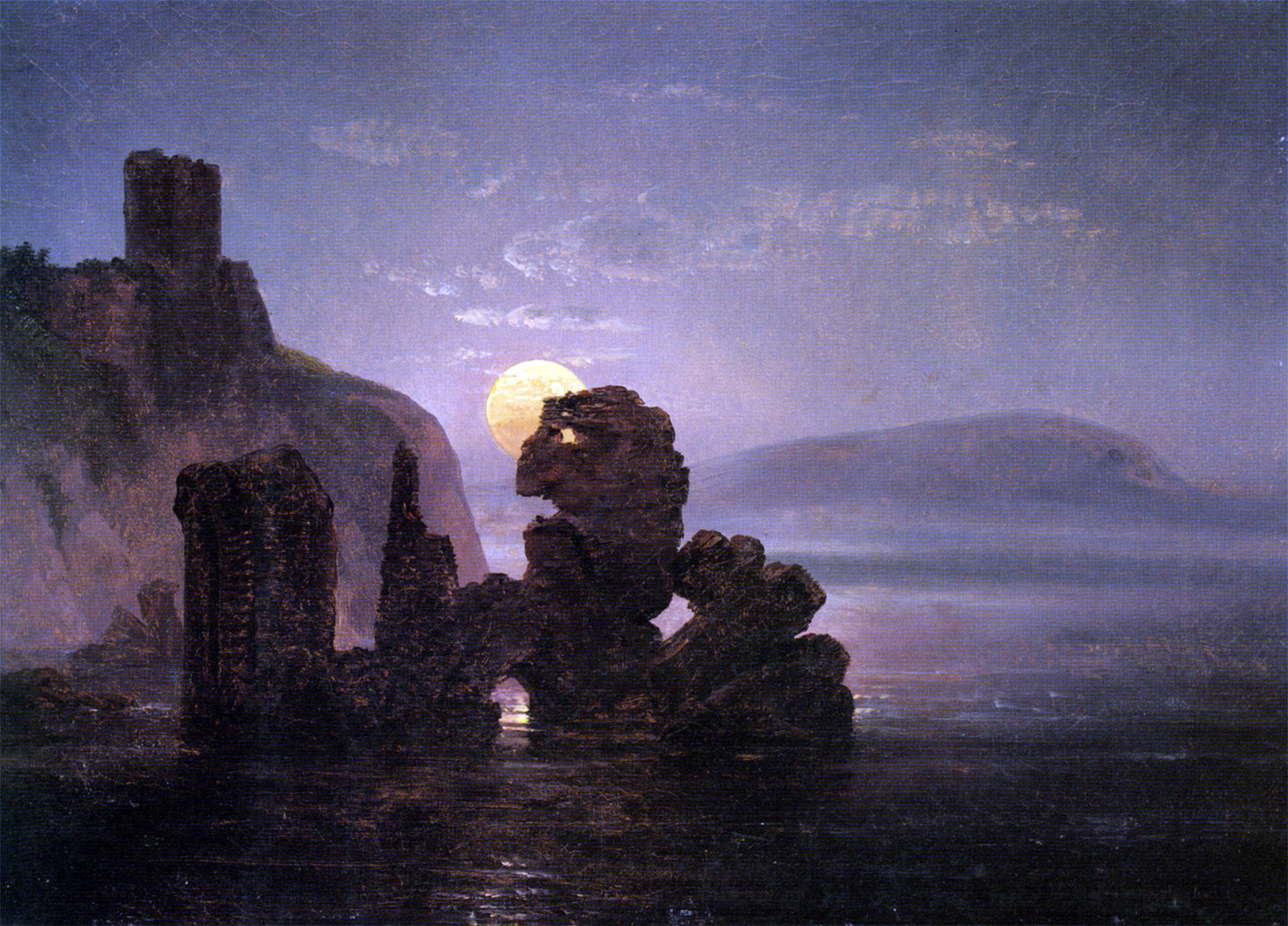 Johan Christian Claussen Dahl Ruiner Ved Baia - Hand Painted Oil Painting
