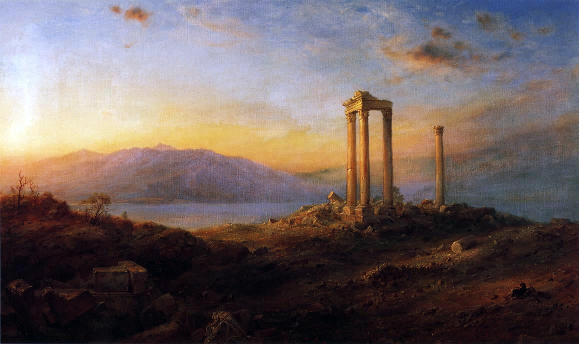Frederic Edwin Church Ruins at Baalbek - Hand Painted Oil Painting