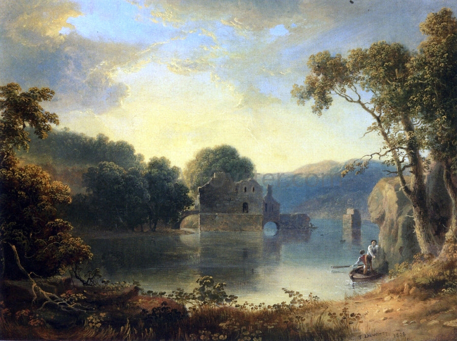  Thomas Doughty Ruins in a Landscape - Hand Painted Oil Painting