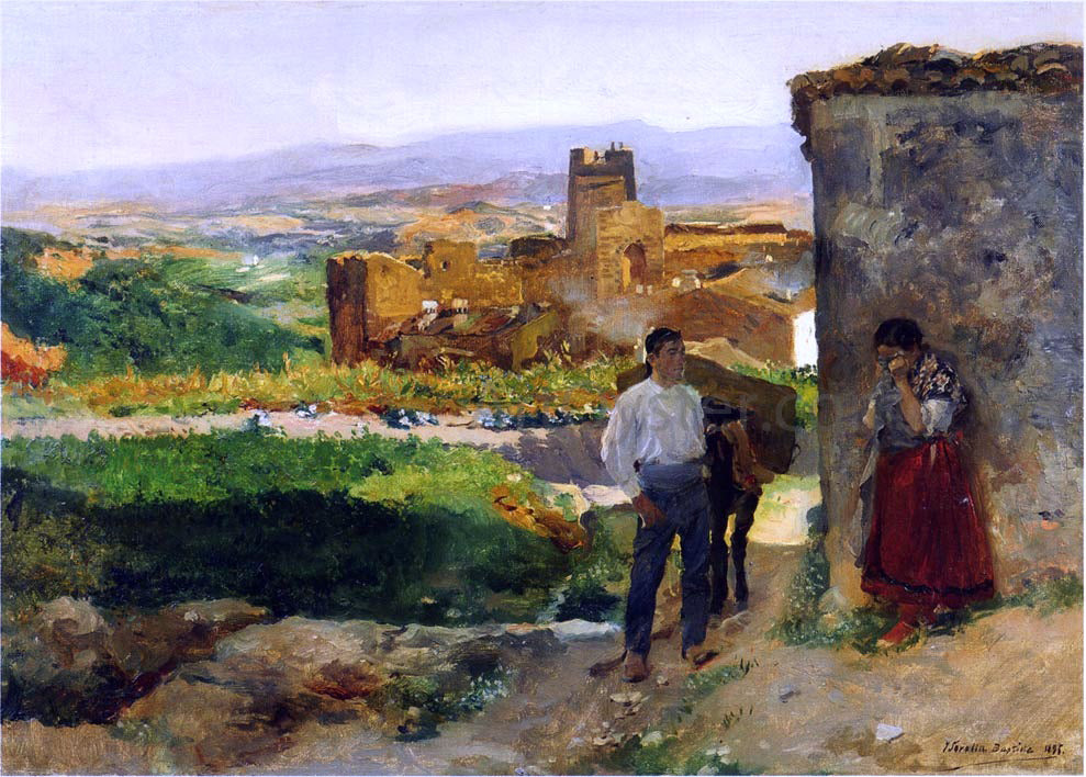 Joaquin Sorolla Y Bastida Ruins of Bunol - Hand Painted Oil Painting