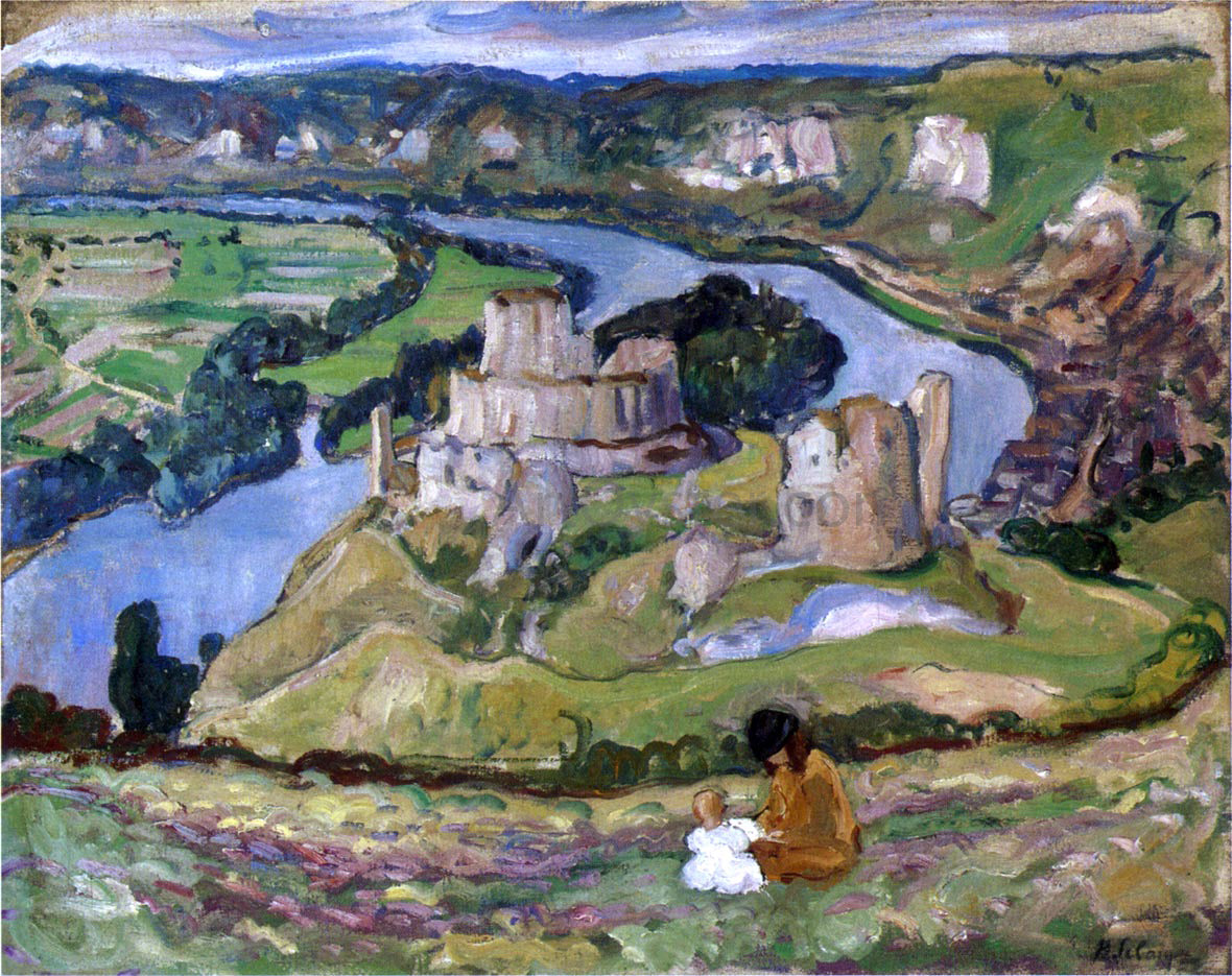 Henri Lebasque Ruins of Chateau Galliard at Andelys - Hand Painted Oil Painting