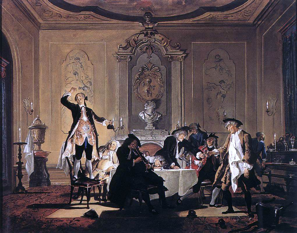 Cornelis Troost Rumor erat in Casa (There was a Commotion in the House) - Hand Painted Oil Painting