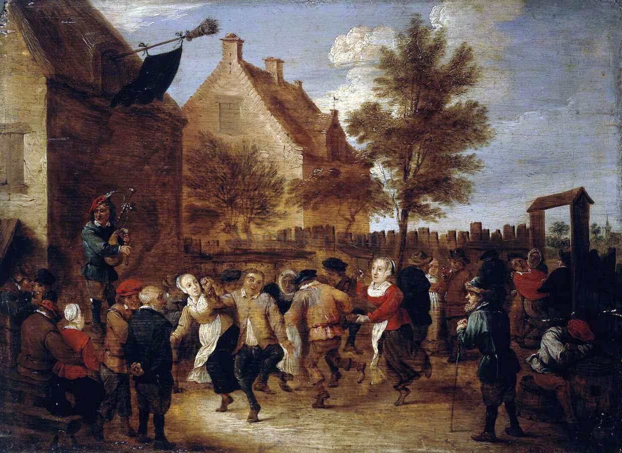 Abraham Teniers Rural Feast - Hand Painted Oil Painting