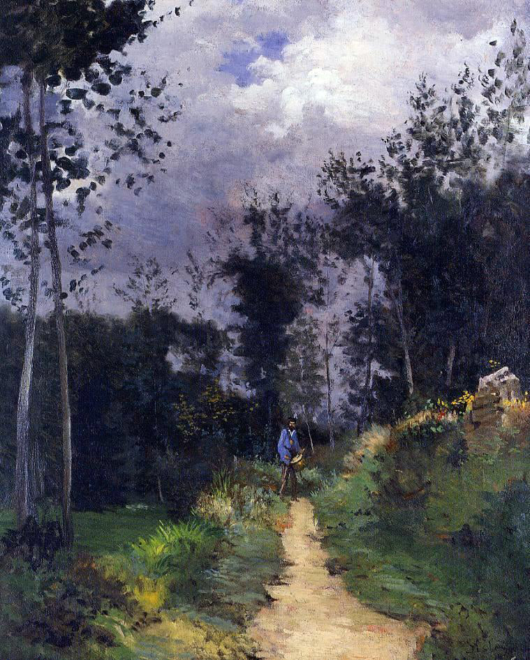 Alfred Sisley Rural Guardsman in the Fountainbleau Forest - Hand Painted Oil Painting