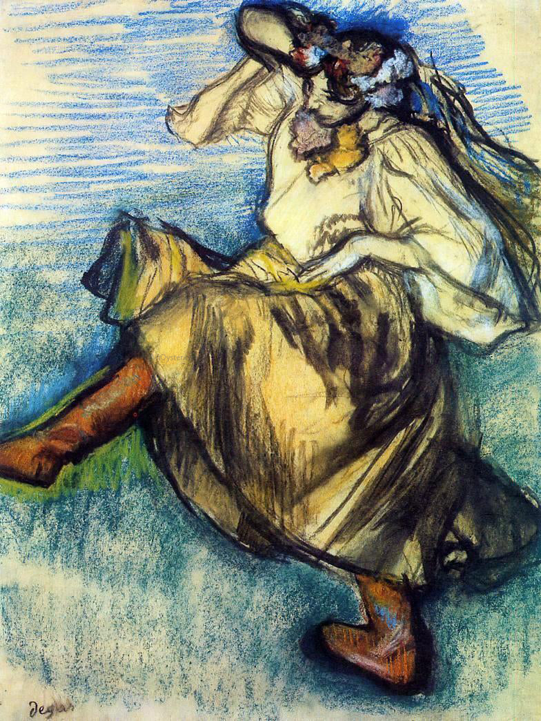 Edgar Degas Russian Dancer - Hand Painted Oil Painting