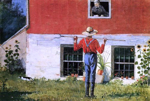 Winslow Homer Rustic Courtship - Hand Painted Oil Painting