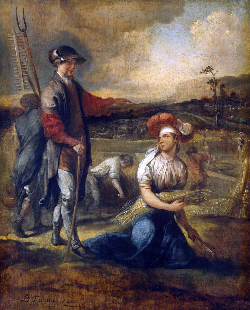 Barent Fabritius Ruth and Boaz - Hand Painted Oil Painting