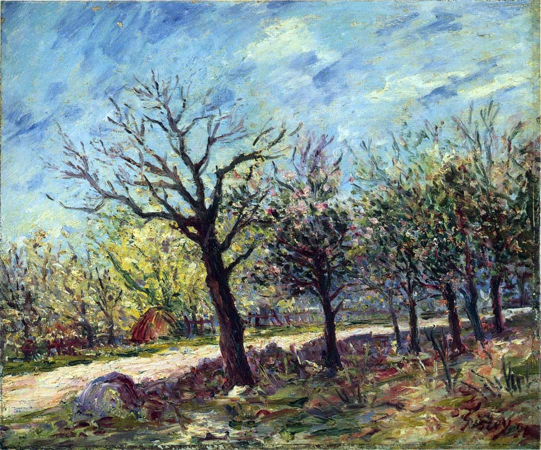 Alfred Sisley Sablons in Spring - Hand Painted Oil Painting
