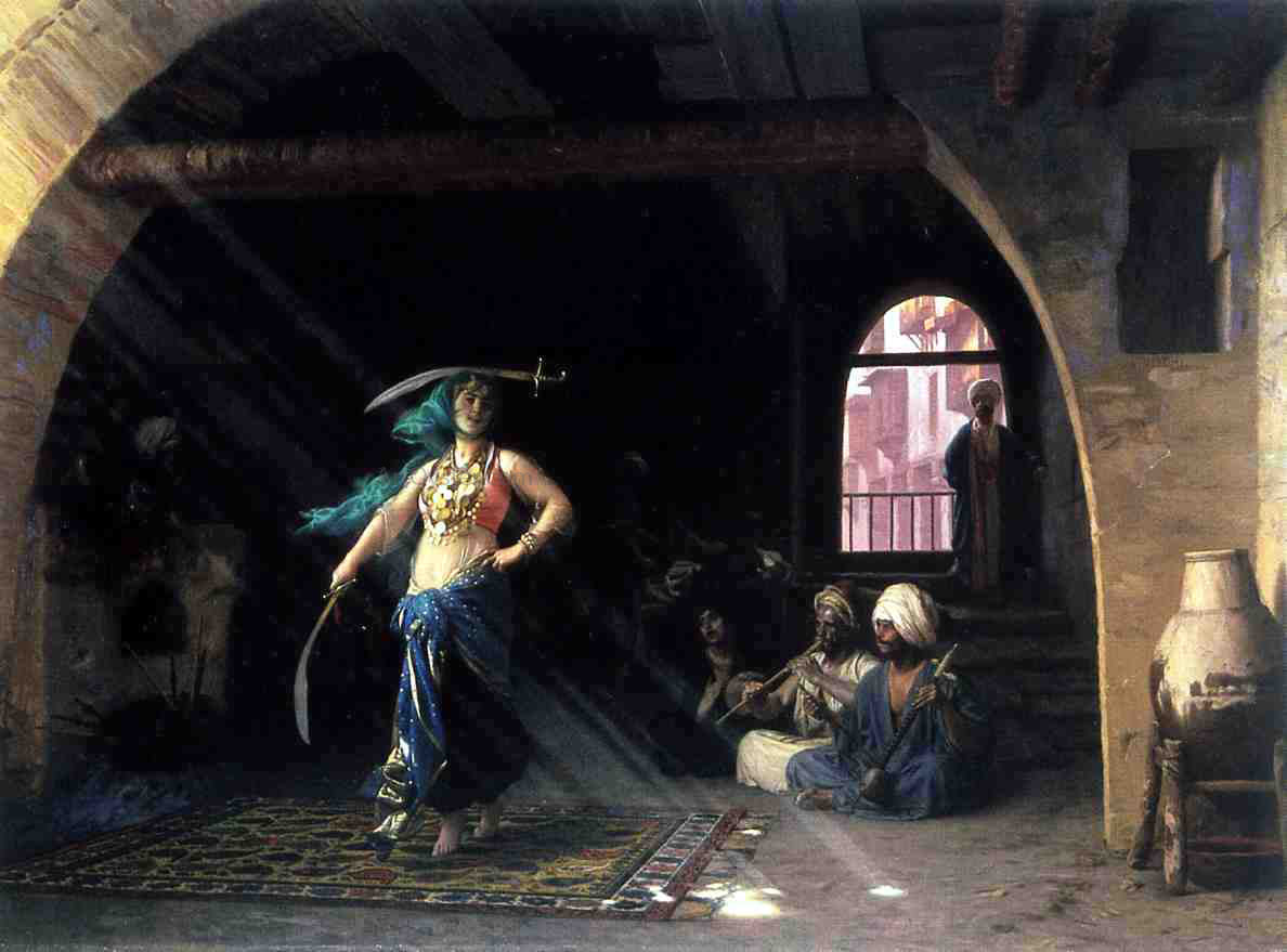 Jean-Leon Gerome Sabre Dance in a Cafe - Hand Painted Oil Painting