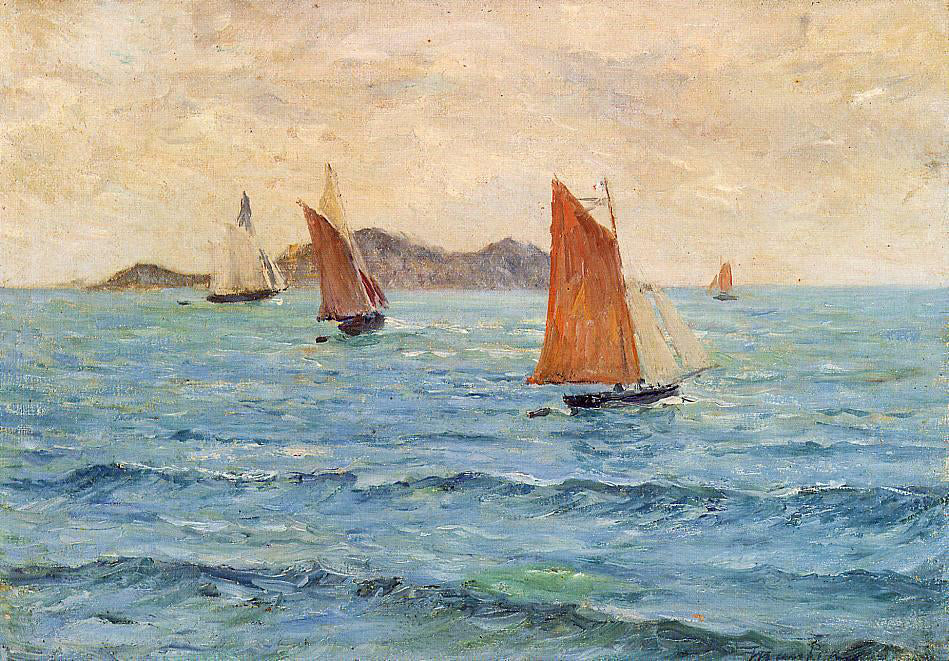 Maxime Maufra Sailboats - Hand Painted Oil Painting