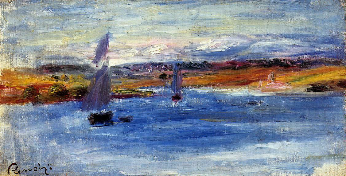 Pierre Auguste Renoir Sailboats - Hand Painted Oil Painting