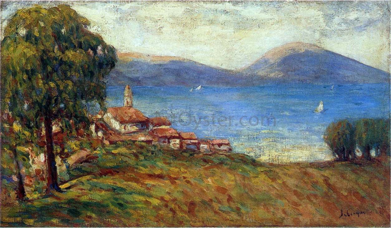 Henri Lebasque Sailboats in Provence - Hand Painted Oil Painting