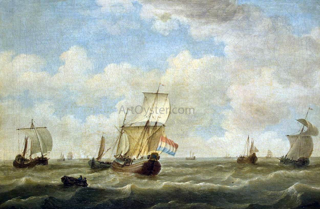 Adam Silo Sailing Vessels - Hand Painted Oil Painting