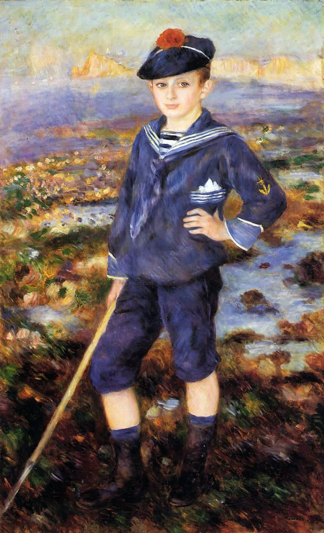 Pierre Auguste Renoir Sailor Boy (also known as Portrait of Robert Nunes) - Hand Painted Oil Painting