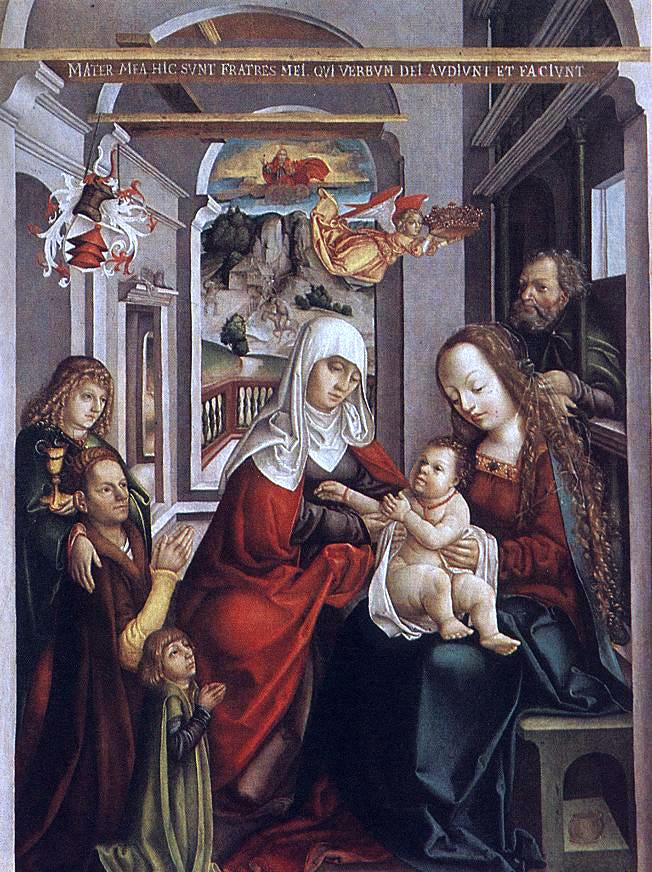 Unknown Hungarian Painters Saint Anne with the Virgin and the Child - Hand Painted Oil Painting