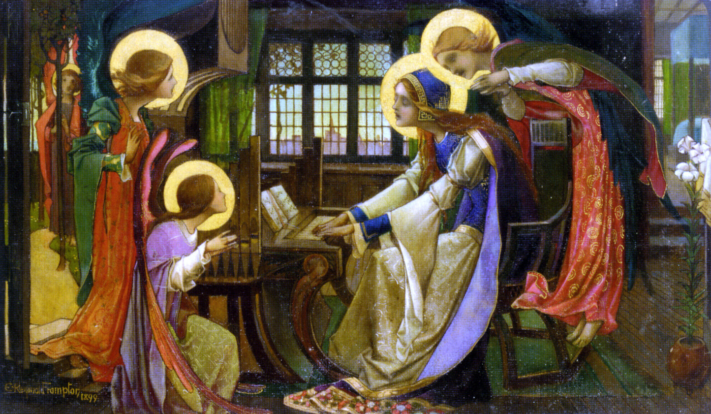  Edward Reginald Frampton Saint Cecilia - Hand Painted Oil Painting