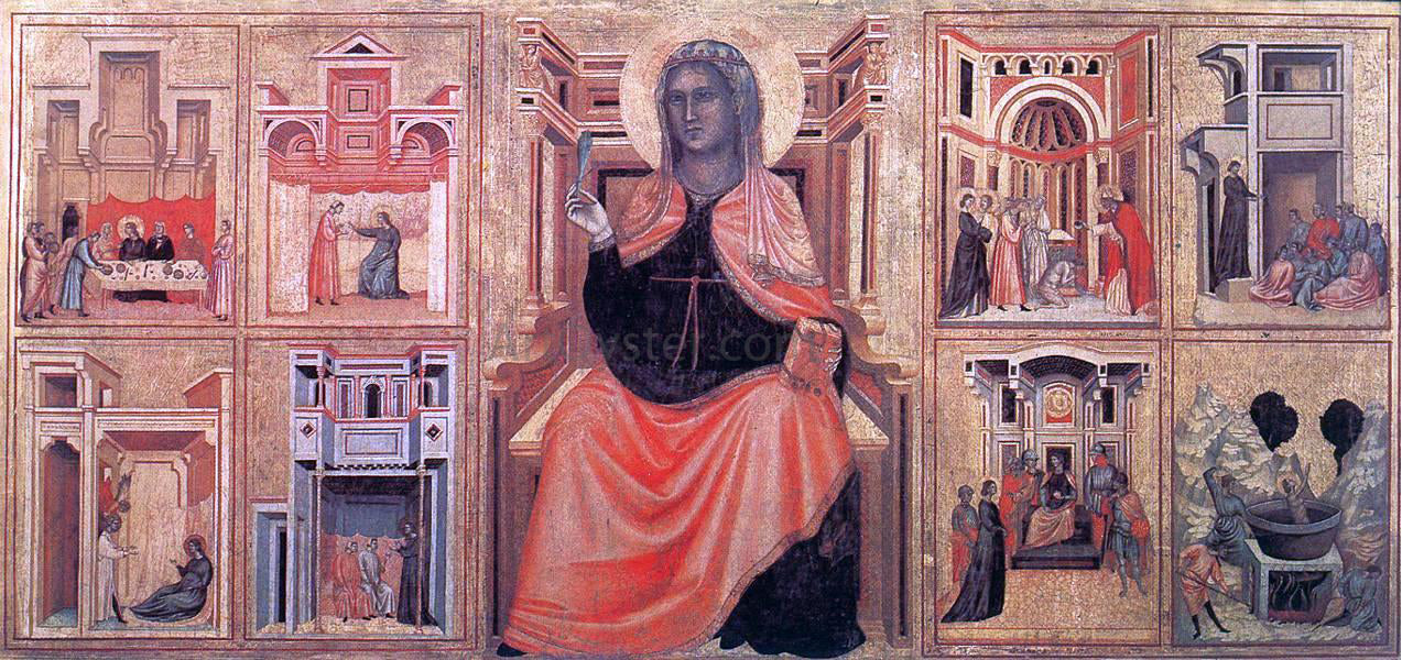  Master saint Cecilia Saint Cecilia Altarpiece - Hand Painted Oil Painting